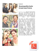 Homöopathin hatte Grund zum Feiern